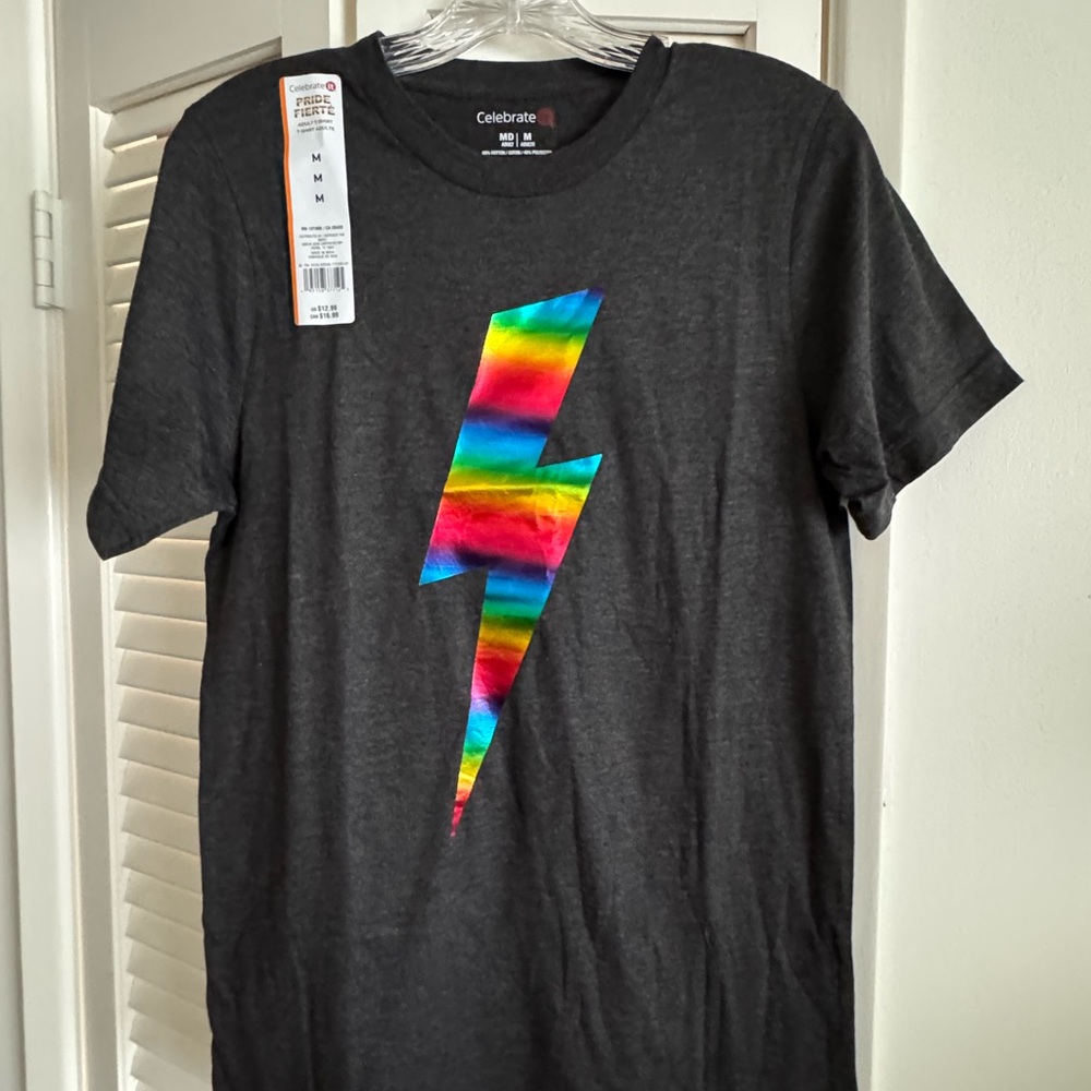 RAD Rainbow Lightning Bolt Tee